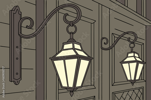 vintage street lamp