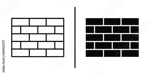 Brick Wall Contrast: A striking visual representation of duality and contrast. The image presents two distinct brick walls, one in pristine white and the other in bold black.