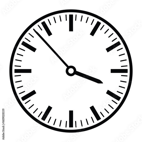 Minimalist digital watch face