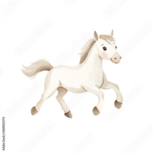 a cute animal of horse running