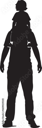Two people embracing silhouette isolated on transparent background