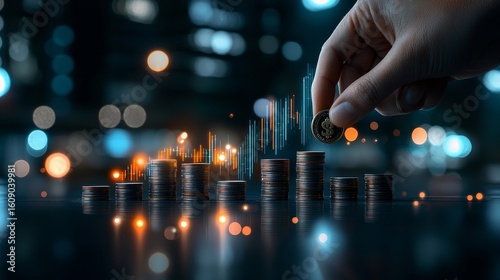 Investment growth strategies analyzing financial trends in urban settings through data visualization