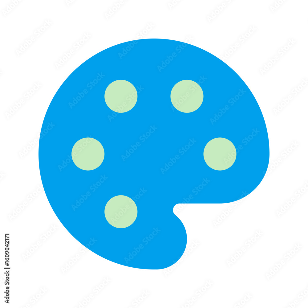 Fototapeta premium color palette duo tone icon