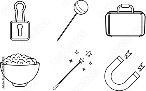 Beauty and Personal Care Tools Line Icons
