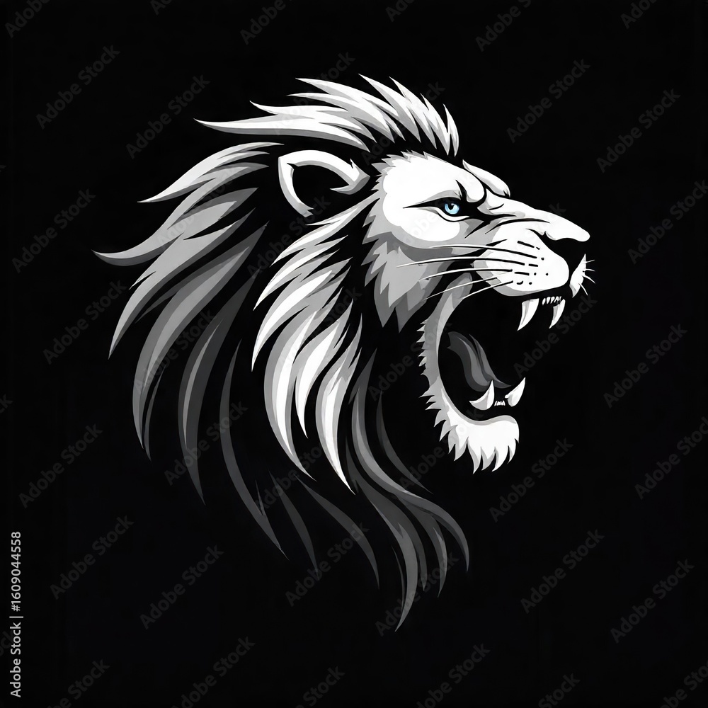 custom made wallpaper toronto digitalKing of Jungle Emblem Design