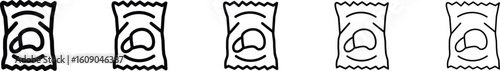 Potato chips Snacks bag icon