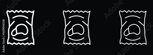 Potato chips Snacks bag icon