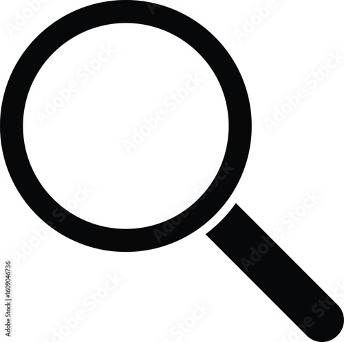Search Icon vector illustration. Magnifier or loupe sign. Magnifier loupe sign, isolated on transparent background.

