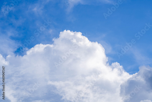 夏の青空と白い雲