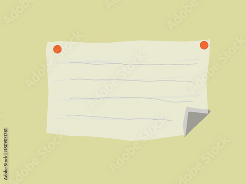 Paper sticky note  with black space vector  illustration eps 10.eps