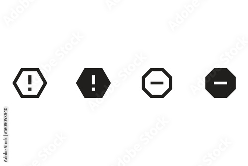 Warning Icons set
