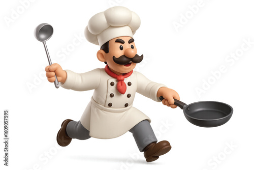 chef with a pan