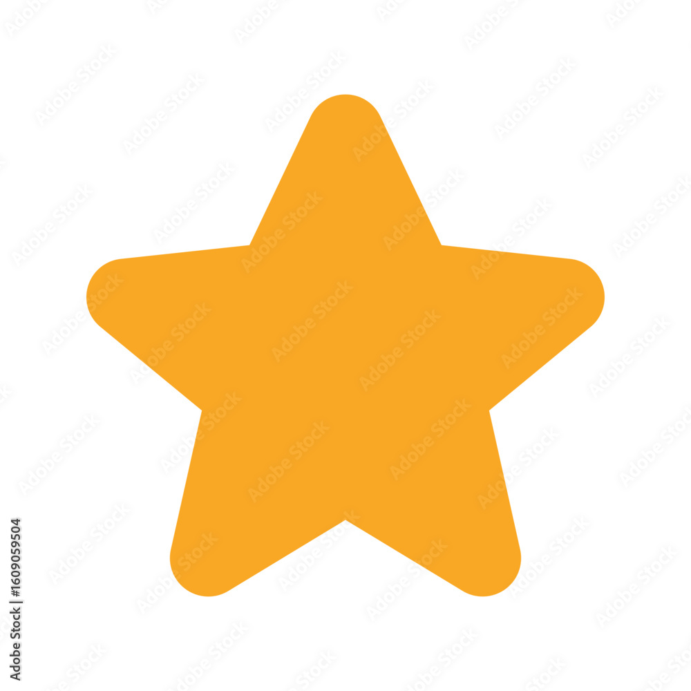 Fototapeta premium star flat icon