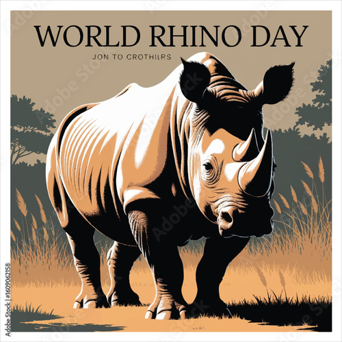 Raises awareness to protect rhinos and preserve their habitats from extinction threats




