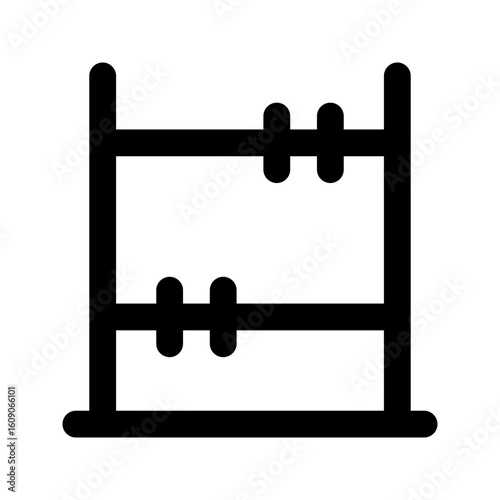 abacus glyph icon
