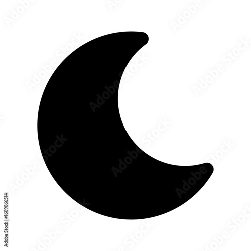 moon glyph icon