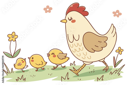hen and chicks