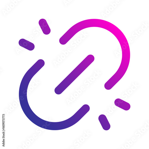 unlink gradient icon