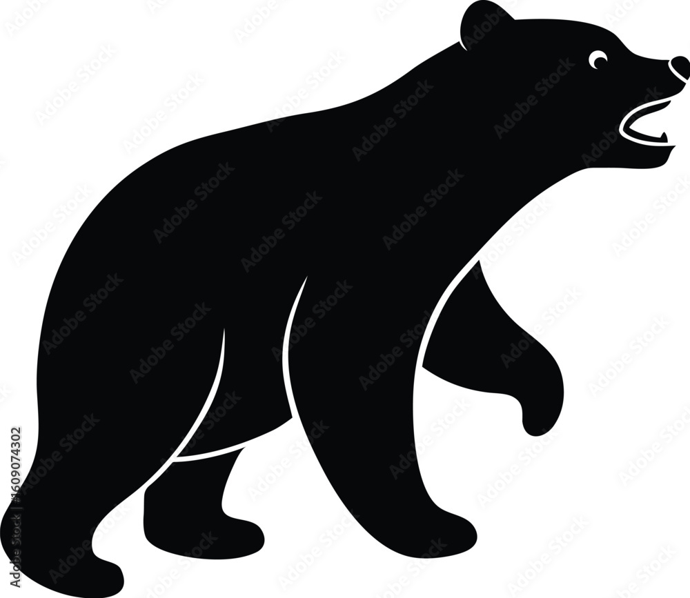 Obraz premium vector illustration of a bear