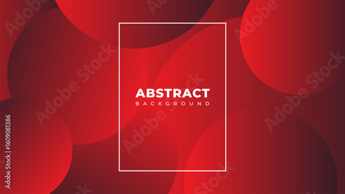 Modern red abstract vector background featuring smooth gradients and overlapping circles. Ideal for business templates, presentations, posters, and graphic design projects.