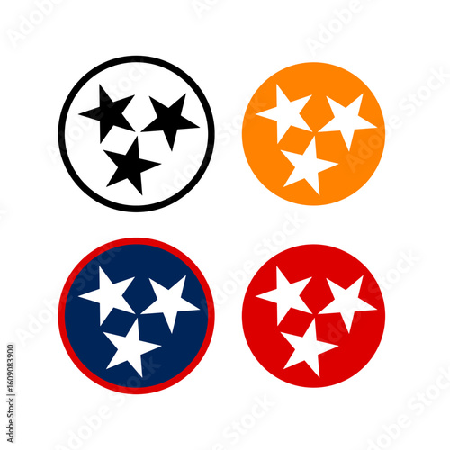 Tennessee Tri-Star variation, vector design
