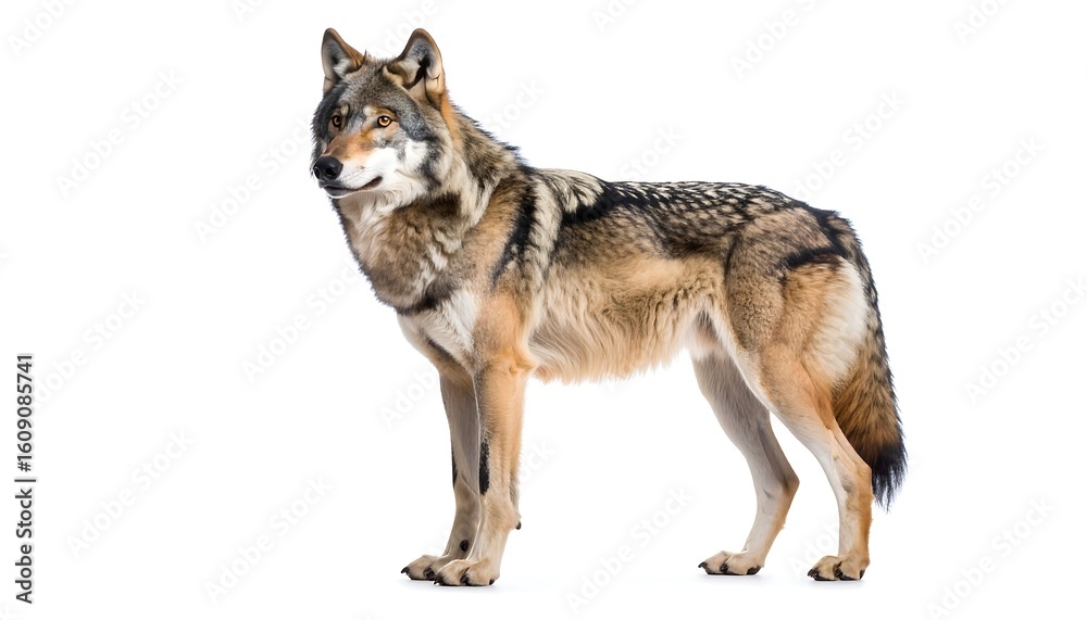 Obraz premium Gray Wolf Profile
