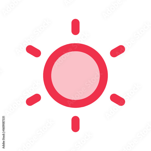 brightness outline fill icon