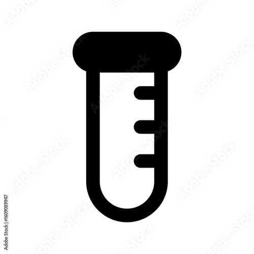 test tube line icon