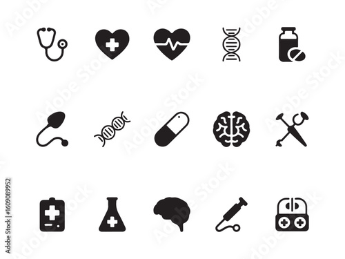 Health Symbols & Medical Tools Icons Vol.4