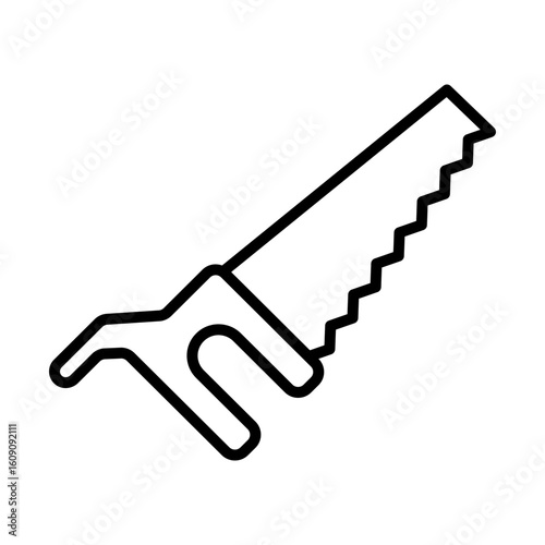 Saw icon sign vector, symbol illustration for web and mobile