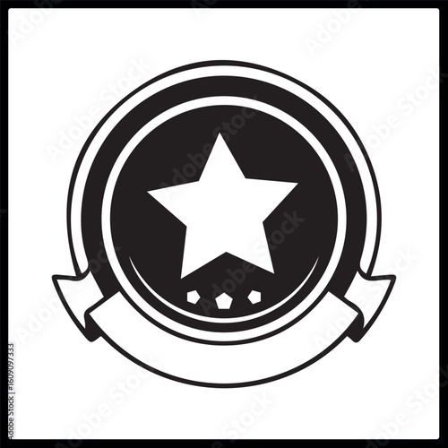 Circle Star Logo Vector Art 