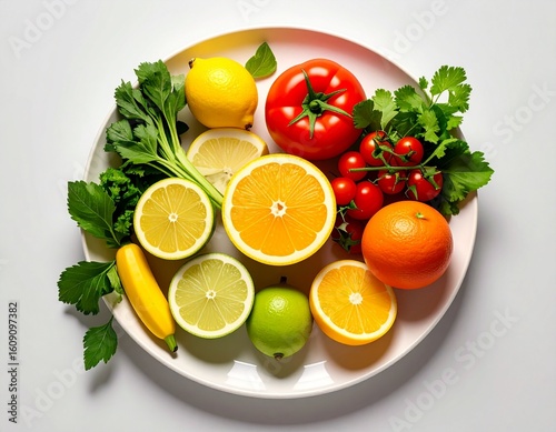 fruit salad on a plate
