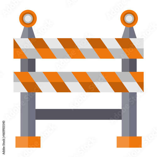 Barrier Vector Design Icon Style