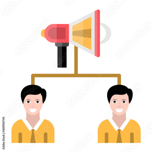 Public Relations Vector Design Icon Style