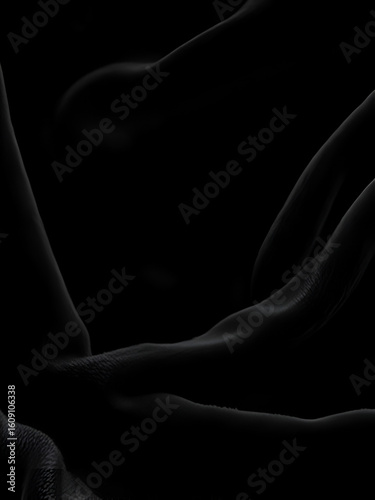 A moody black velvet texture background with luxury feel