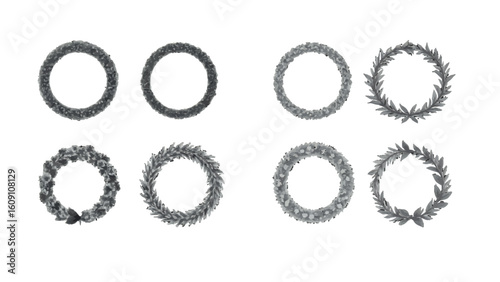Celebrate achievements with elegant laurel wreath designs for awards, logos, and symbols of victory and distinction in your creative projects