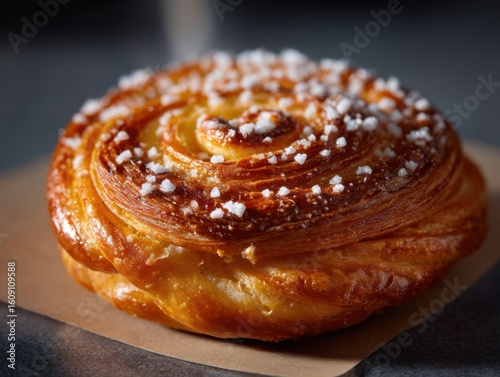 Spanish ensaimada pastry professional corporate style presentation