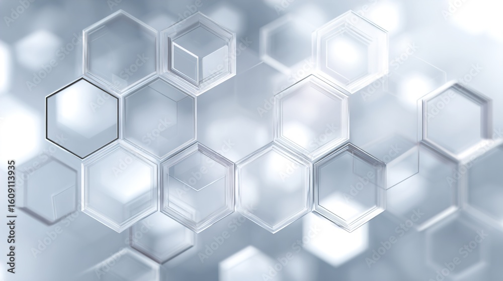 Naklejka premium abstract background with hexagons