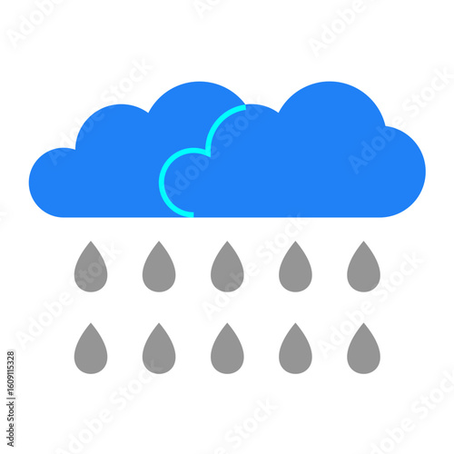 Rainy Vector Design Icon Style