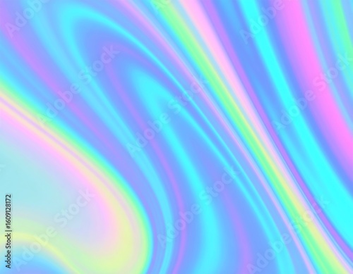 Abstract pastel swirls.  Soft, flowing gradients of light purple, blue, pink, and green hues create a smooth, wavy pattern