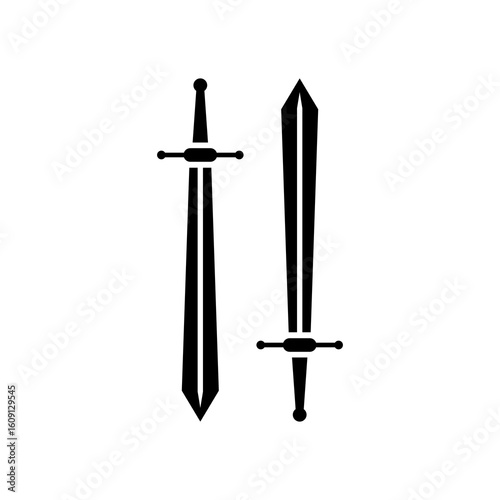two icon crossed swords