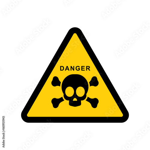 Illustration vector of hazard warning symbol