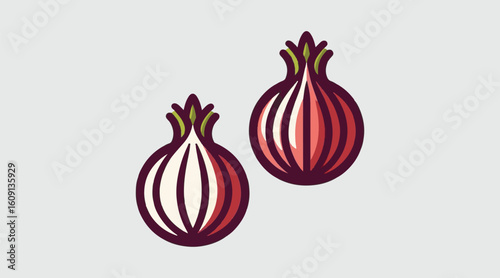 Onion Vector Icon Design Vector