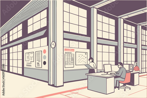 office building in the office