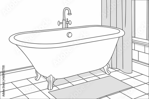 modern bathroom interior