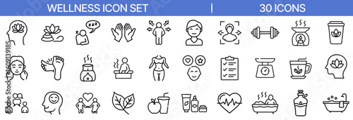 Wellness and Healthy Lifestyle Icon Design