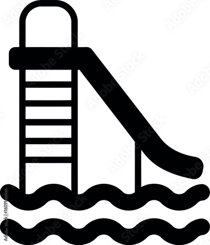 Water slide icon