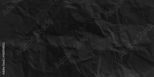 Texture of closed up paper background stock illustration. Black crumpled paper texture stock photo