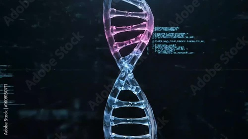 Digital Technology Background video. Futuristic Interface and Abstract Tech Motion