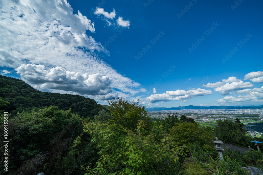 Naklejka premium 京都の善峯寺の風景